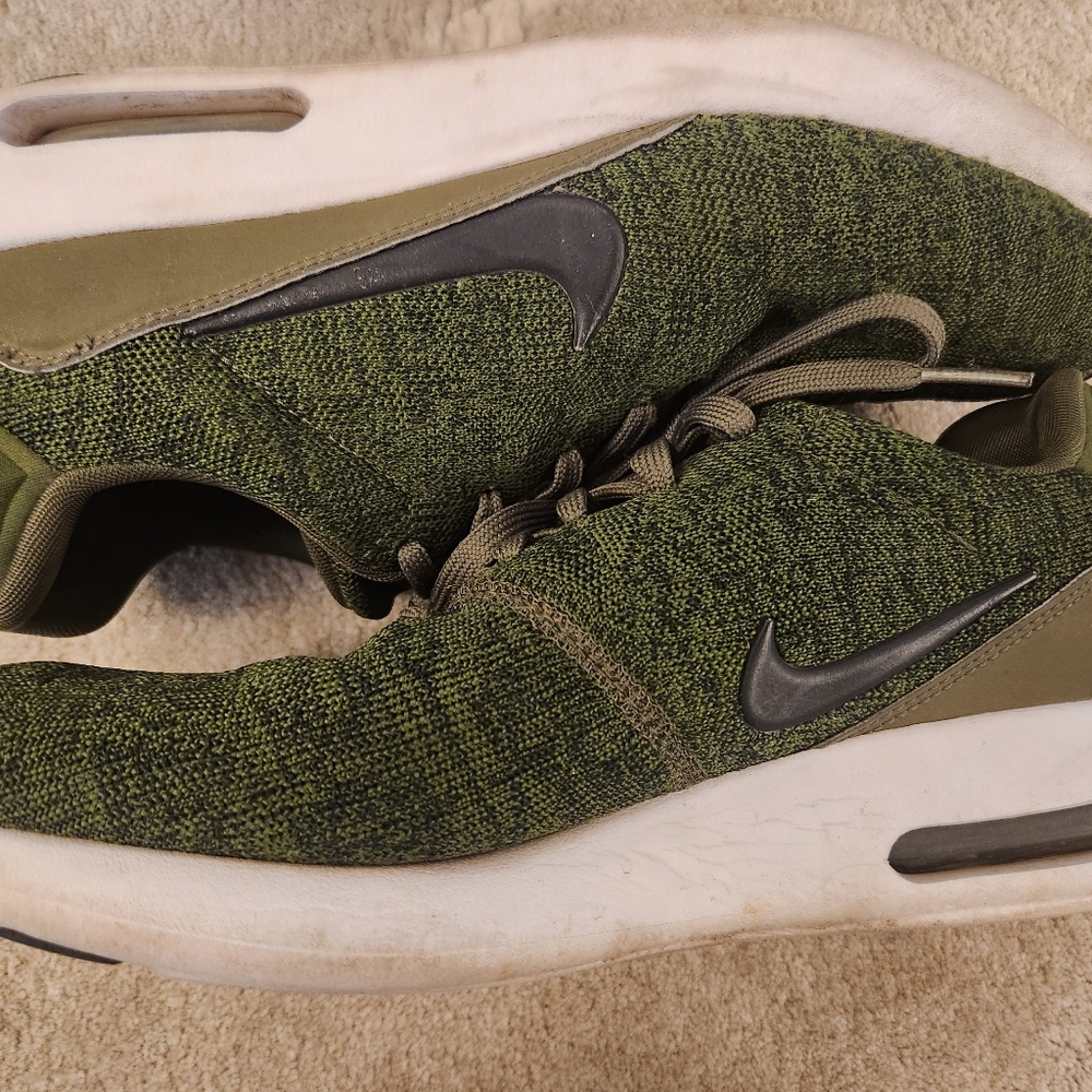 NIKE AIR MAX MODERN FLYKNIT AIR MAX 1 ROUGH GREEN-BLACK SZ 9.5 - Picture 3 of 8